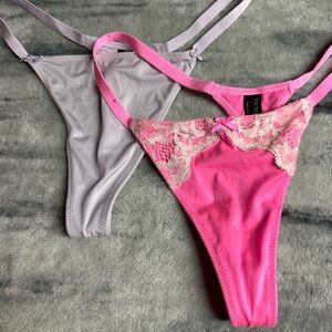 Victoria’s Secret vintage satin thong panties.  One size